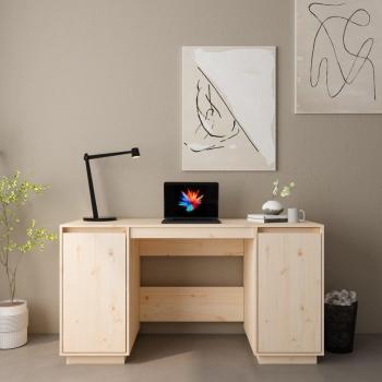 vidaXL Solid Wood Pine Desk 140x50x75 cm