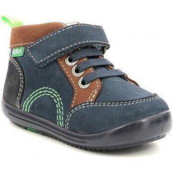 Kickers Kinoé Baby Boots - Unisex Infant Stivaletti in Navy/Brown