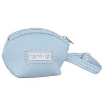Funda Chupete Elegante Rosy Fuentes - Portachupete Azul Celeste con Cierre de Cremallera para Mantener Higiénico el Chupete del Bebé