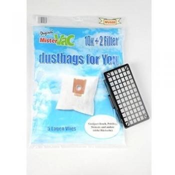 20Bolsas de aspiradora + 1filtro HEPA + 4filtro de motor para Bosch bsgl5223302, BSGL 5223501, BSGL 5223502, BSGL 5223601, BSGL 5223602, BSGL 5223702Adecuado