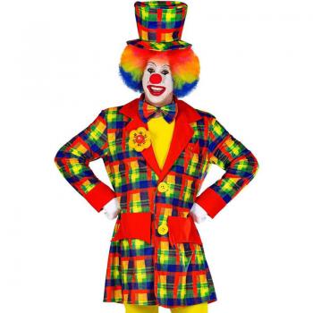 Widmann Disfraz o Chaqueta de Payaso Colorido para hombre