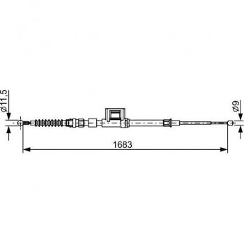 Cable de freno de mano BOSCH 1 987 482 645