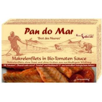 Filete de Caballa en Salsa de Tomate Bio - 120g - Pan do Mar