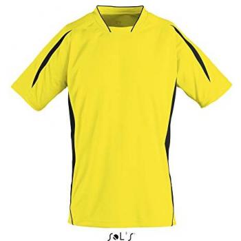 Camiseta de Fútbol Adulto Maracana 2 SSL Manga Corta Talla S Color Amarillo Limón y Negro