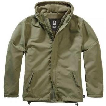 Brandit Men's Olive Windbreaker with Front Zip - Sizes S to 5XL