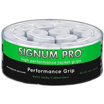 Signum Pro Performance Grip - Paquete de 30 overgrip, Color Blanco, Talla única