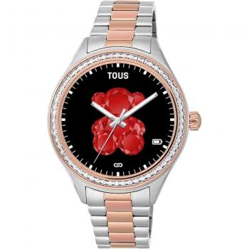 Smartwatch Tous T-Shine Connect con brazalete de acero con zirconias y función 12 esferas