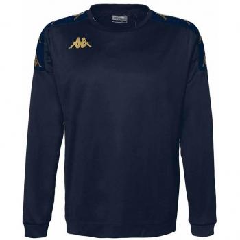Sudadera Kappa Gaverno Azul para hombre, ideal para entrenamiento de fútbol