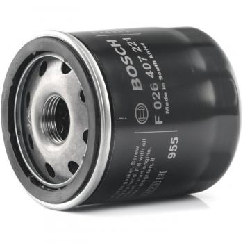 Filtro de aceite BOSCH F 026 407 221 con válvula de bloqueo retorno enroscable, tipo 3/4 16 UNF 2B, compatible con TOYOTA: Celica VII Coupé, VI Coup
