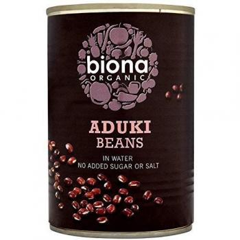Premium Organic Aduki Beans, Pre-Cooked (400g) - Pack of 6