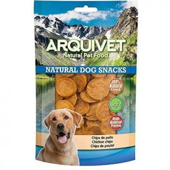 Arquivet Chips de pollo - Snacks perro naturales - Natural Dog Snacks - 100 g
