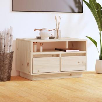 Mueble de TV de madera maciza de pino miel 60x35x37 cm