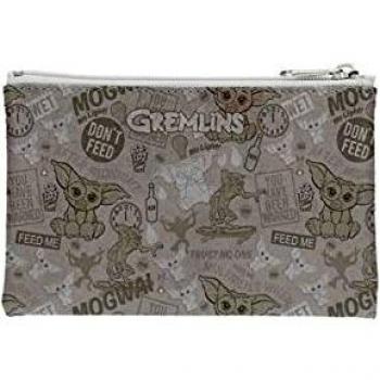 Estuche Rectangular Gris Gremlins Pattern Gremlins