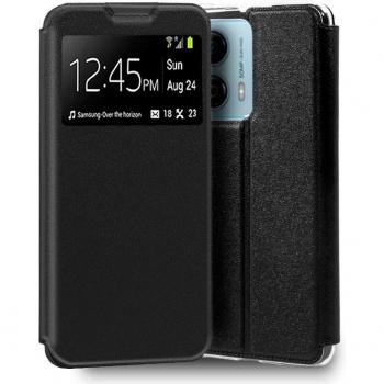 Funda Flip Cover Liso Negro para Motorola Moto G53 5G