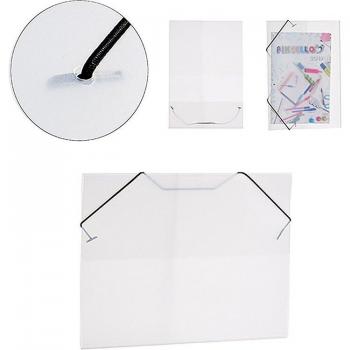 DAM Pack 3 CARPETAS PLASTICO TRANSPARENTE Tamaño A4