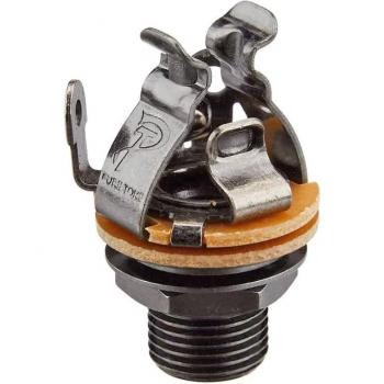 Pure Tone 1/4 Mono Output Jack - Black Nickel Finish