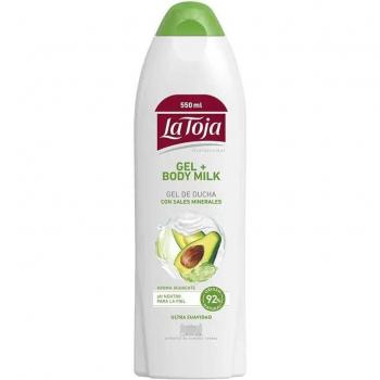 La Toja Gel de Ducha con Hidratante Body Milk y Aroma de Aguacate 550ml