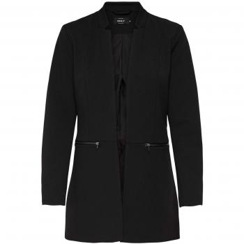 Only ONLCAROLINA Zip L/S, Blazer Largo, Cuello TIRILLA, Bolsillos Cremalleras