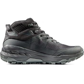 Mammut - Botas de montaña para hombre SERTIG II MID Gore-Tex, color negro y verde oscuro, talla 42(2/3)