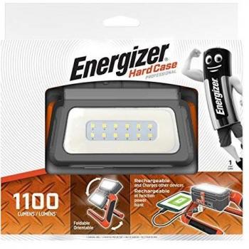 Foco LED Recargable Energizer con Linterna LED Profesional, Función Cargador, 1100 Lúmenes y Cable USB Incluido