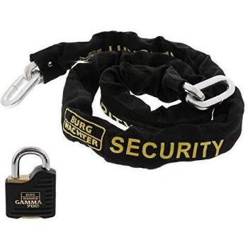 Candado de seguridad con cadena Burg-Wachter GKM 10/150/700 - Negro