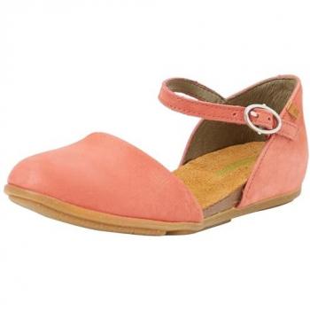 Bailarina de Piel para Mujer El Naturalista ND54 Stella en Frambuesa, Talla 40, Casual y Plano