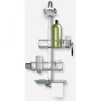 Simplehuman Adjustable Silver Hanging Shower Caddy Plus