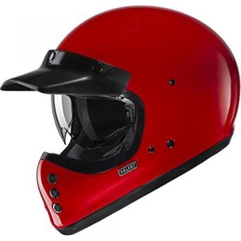 Casco HJC V60 rojo profundo - Motopasión Store, HJC V60 Solid Deep Casco - Rojo