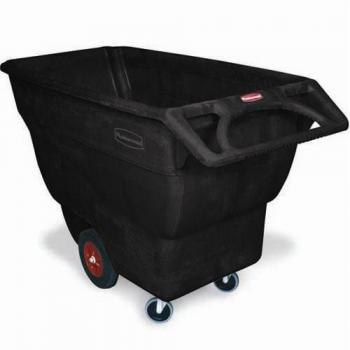 Rubbermaid Commercial Products Heavy Duty Tilt Truck, 0.6 Cubic Yards, Structural Foam Molded, Black