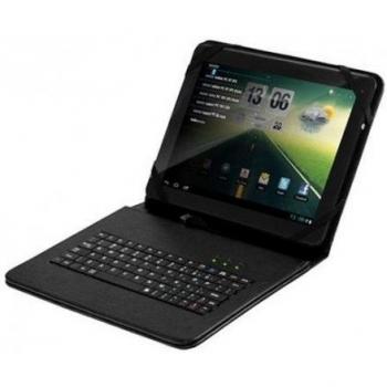 Teclado Móvil Woxter TB26-097 y Funda Tablet Cover Key 97 con Unidad Flash USB Kioxia TransMemory U365 de 256GB, Tipo A 3.2 Gen 1, Color Negro