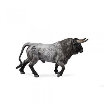 Deqube- Bravo Cárdeno Trotando Figura de Toro, Color Gris, 17X8X4,2