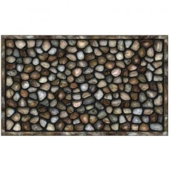 Asturdintex - Felpudo Goma Flockada Arte 45X75-Pebble
