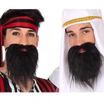 Barba postiza para adulto de color negro