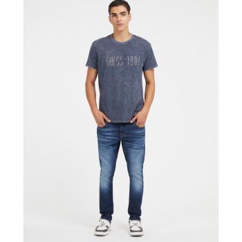 Pantalón Vaquero Calce Skinny Guess M2YAN1 D4Q41 2CRD Modelo Miami Azul Oscuro