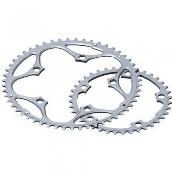 Stronglight plateau 9/10 vitesses shimano 5 bras-alliage-compatible sRAM duraluminium - 130 mm Argent Silber - silber 51T