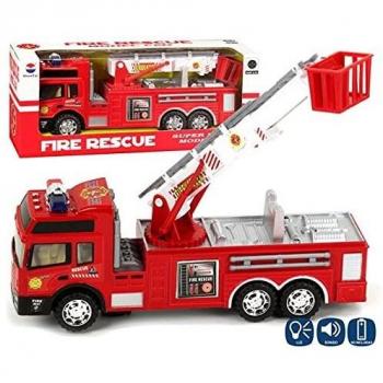 TOINSA- Camion Bomberos Luz-Sonido Aviones, Multicolor