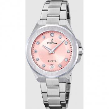 Reloj Festina F20700/2 Mademoiselle Rosa de acero plateado para mujer