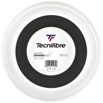 Cordaje Tenis Tecnifibre Synthetic Gut 200m Negro, Diámetro 1.30 mm