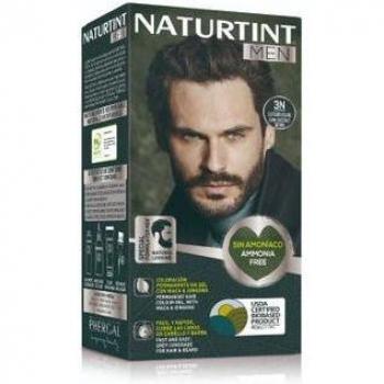 Naturtint Men Coloración Permanente 3N Castaño Oscuro Sin Amoníaco para Cabello y Barba