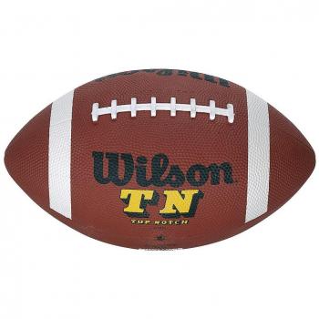 WILSON top notch official size rubber american football [brown]