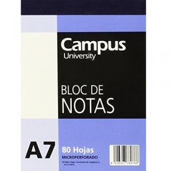 Campus University 001119-049 - Bloc de notas perforado liso, A7