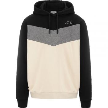 Sudadera Kappa Logo Imagino para Hombre en Negro y Blanco Talla Adulto