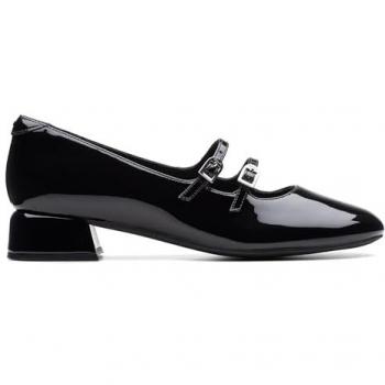 Clarks Daiss 30 Shine Women's Black Patent Ballerina Shoes Size 7 EU 41