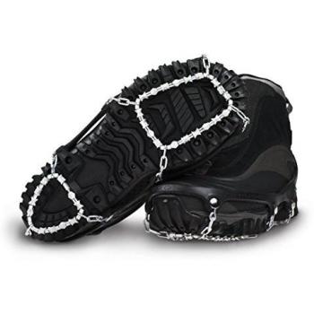 ICEtrekkers - Red metálica para calzado para caminar por hielo negro negro Talla:Small 35-37