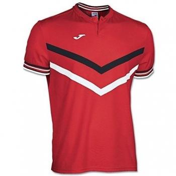 Joma - Polo terra rojo-blanco m/c para hombre