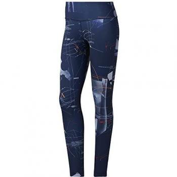 Reebok Wor AOP Tight Mallas, Mujer, dendus, 2XL
