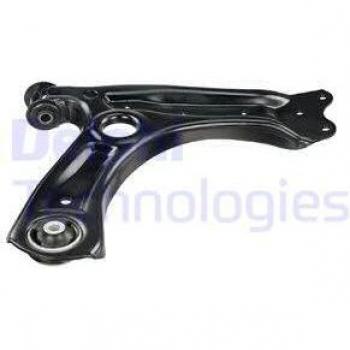 DELPHI control arm TC3212 - Barra oscilante de suspensión de ruedas, fabricada en acero de alta resistencia, diseñada para vehículos específicos, con un acabado anticorrosivo, incluye bujes y componentes de montaje para una instalación fácil y
