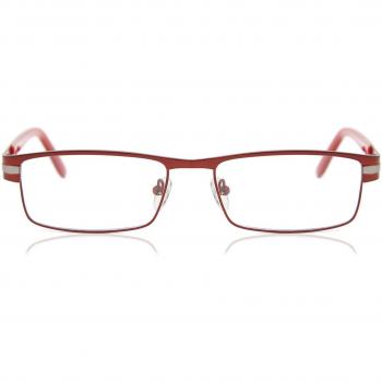 Gafas Anti-Azules Rectángulo Montuta Completa Metal Borgoña Armazones para Hombre - SmartBuy Collection