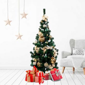 Árbol de Navidad Ontario Thinia 1,80 m - Árbol de Navidad verde modelo Ontario, altura de 180 cm