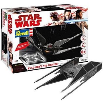 Maqueta Construye y Juega TIE Fighter de Kylo Ren - Star Wars 1:70 con Efectos de Luz y Sonido